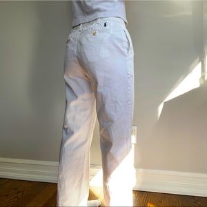 White Polo Ralph Lauren Khakis